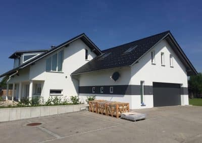 Gedämmte Außenwand im Neubau