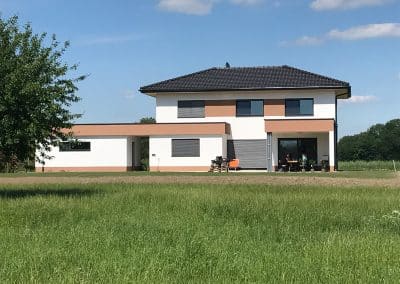 Moderne Fassadengestaltung mit Außenputz